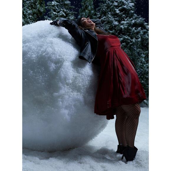 [Torrid] Red Liquid Look Taffeta Satin Fit & Flare Dress Pockets Sweetheart 14 - Picture 12 of 13